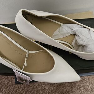 Zara White Women's Heels